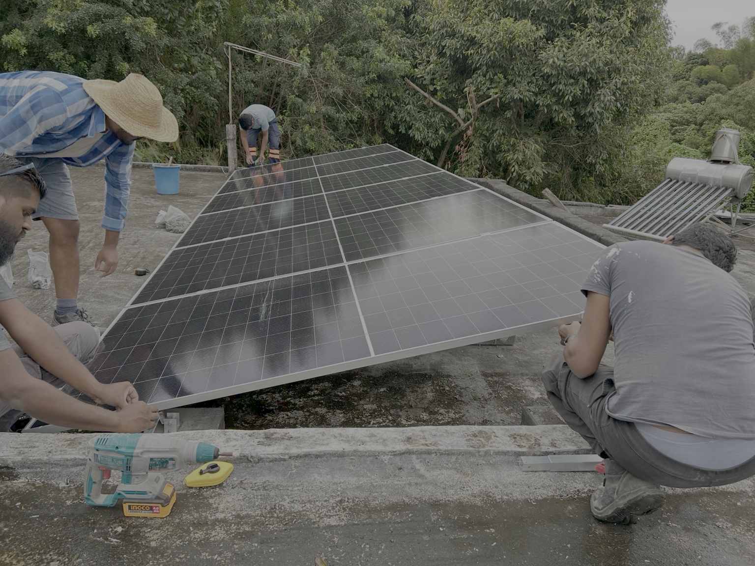 Rooftop PV installation