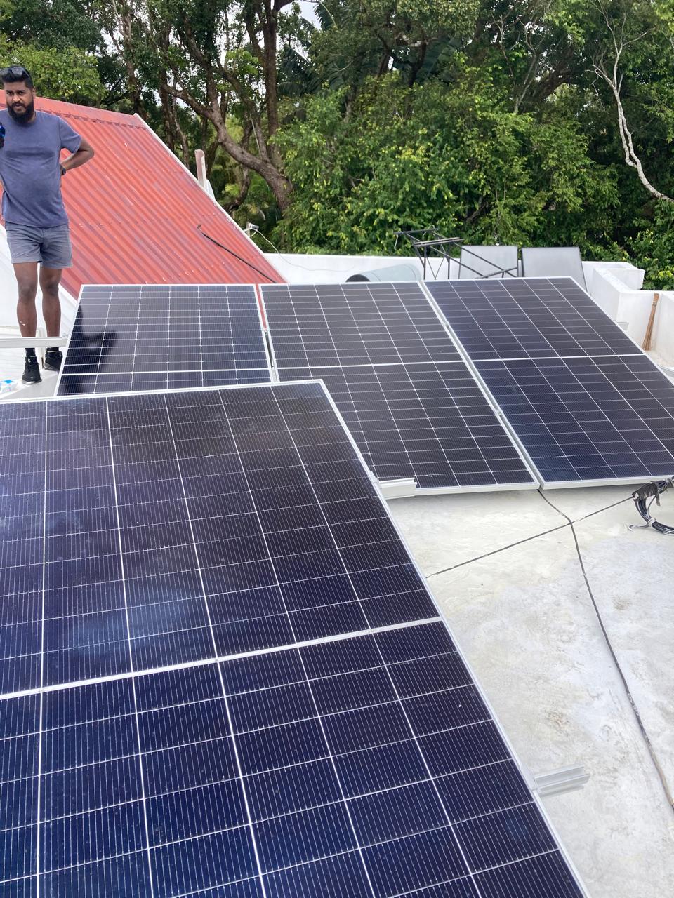 Crossfield solar and battery installation in Curepipe Mauritius